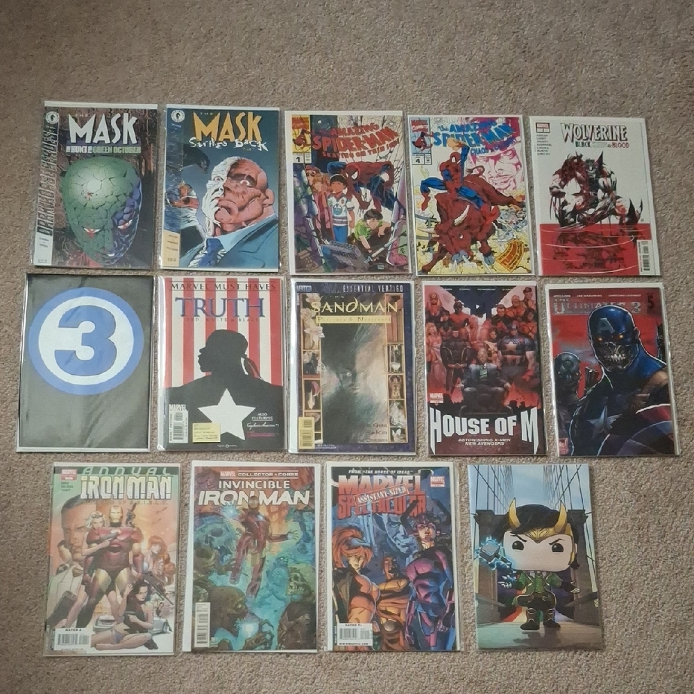 Comic Book Collection with Various Covers